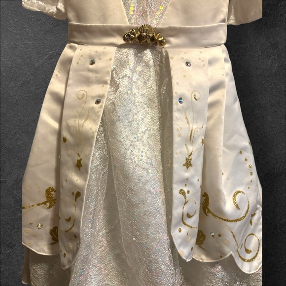 Disney 3T Formal Ariel Satin, Chiffon, Layered Wedding Dress. Exclnt cndtn. - Picture 12 of 14